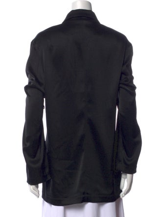 Nanushka Silk Long Sleeve Button-Up Top