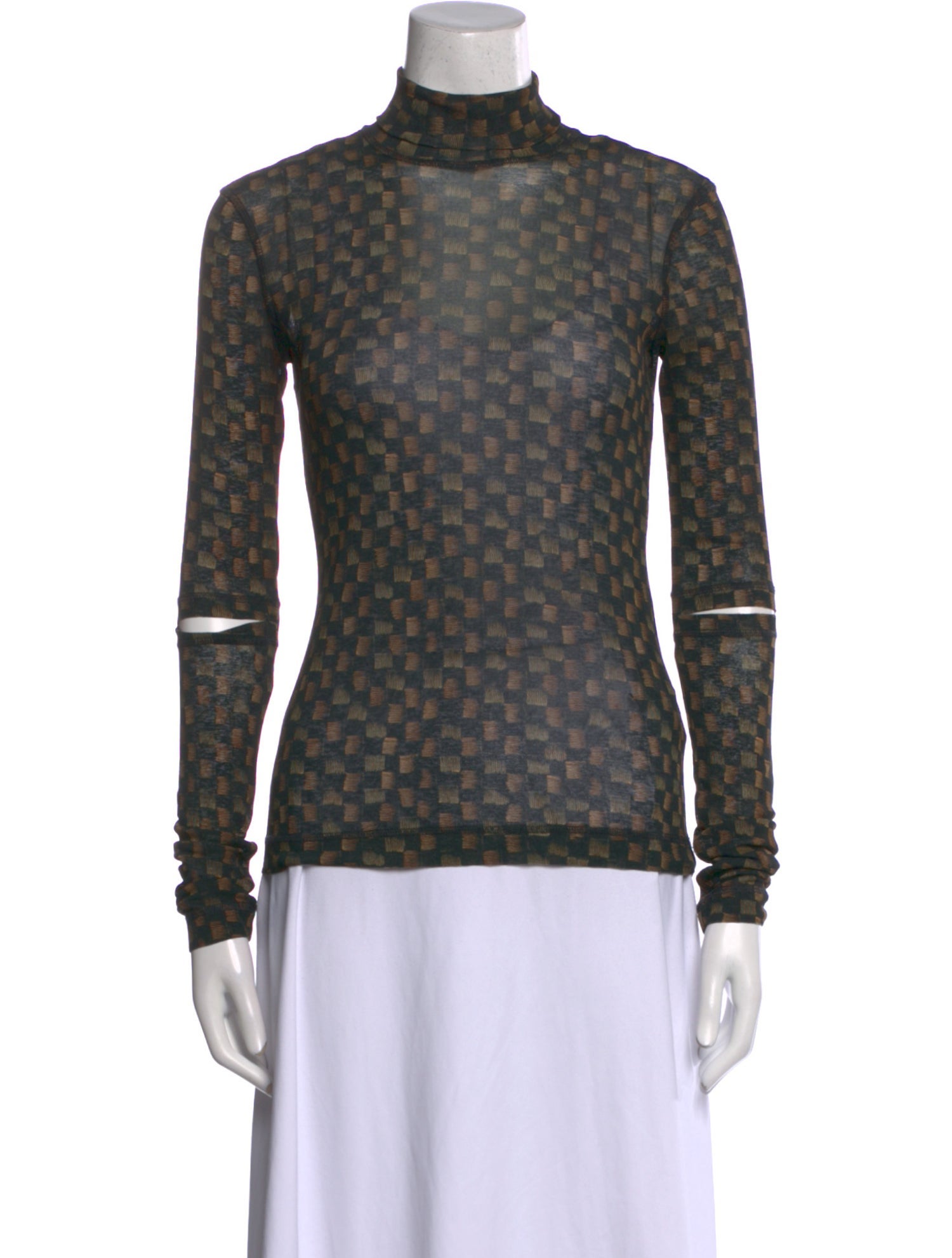 Nanushka Printed Turtleneck Top