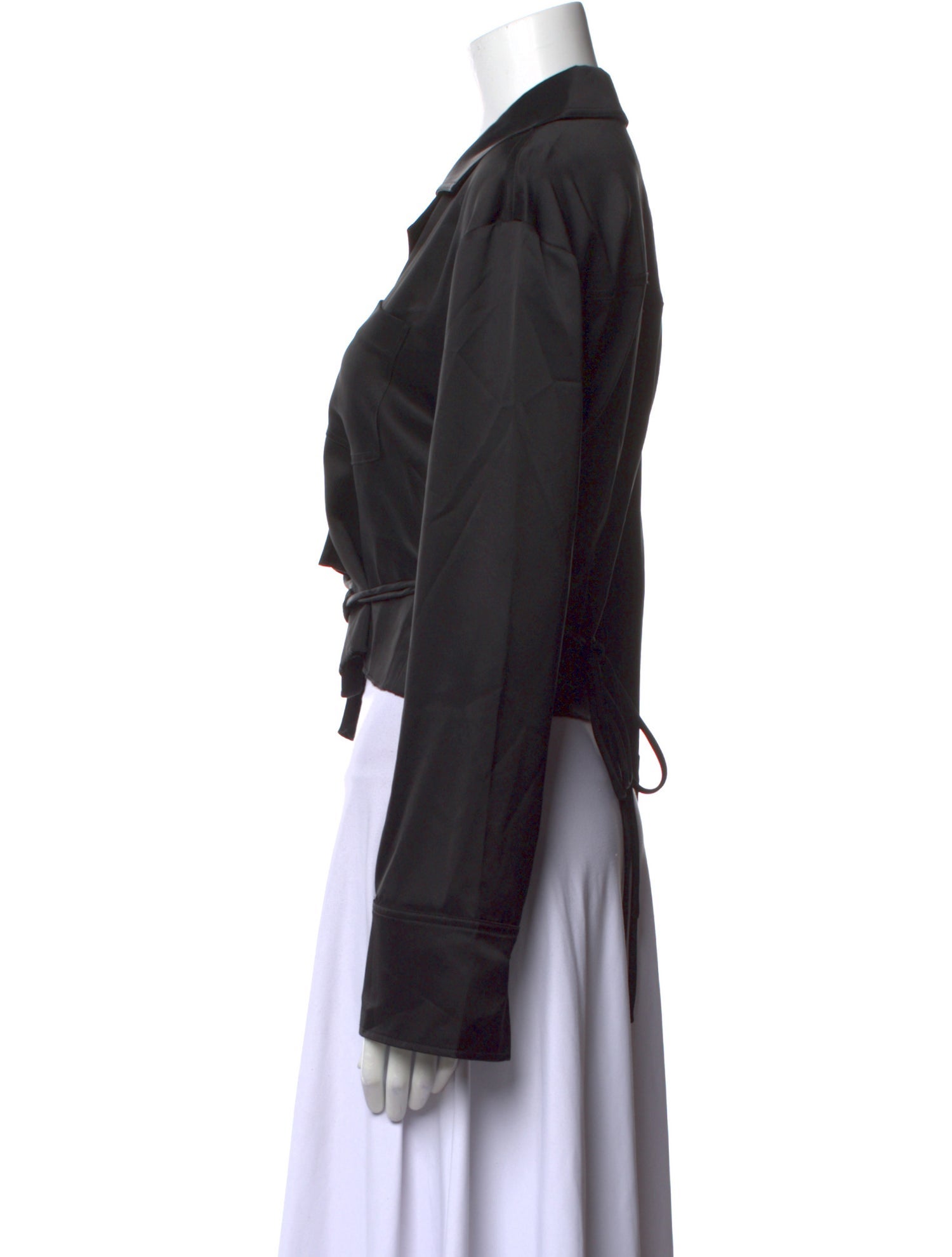 Nanushka Long Sleeve Crop Top