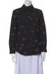 Nanushka Printed Long Sleeve Button-Up Top