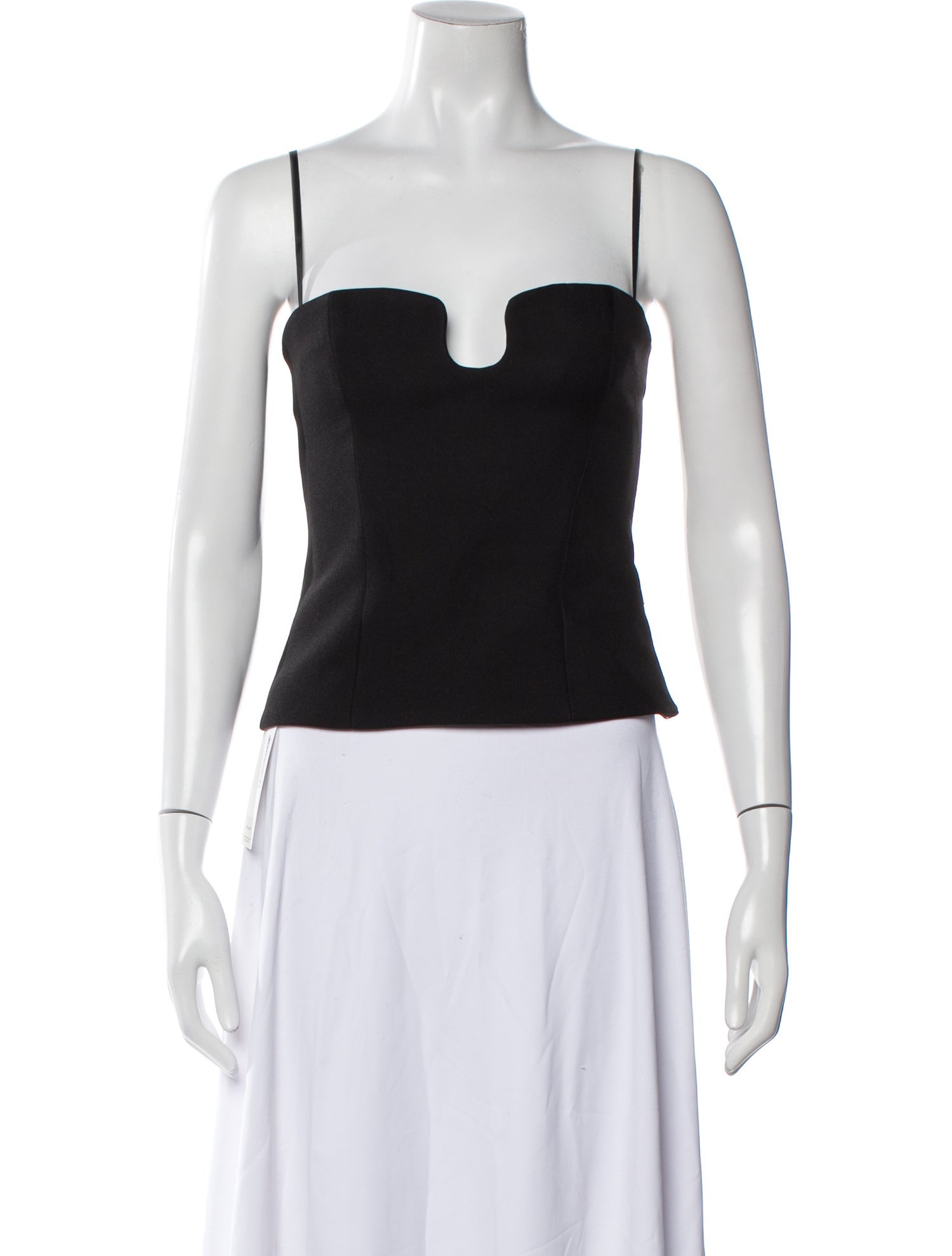 Nanushka Square Neckline Sleeveless Crop Top