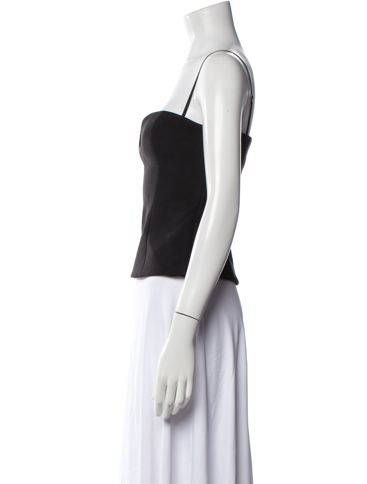 Nanushka Square Neckline Sleeveless Crop Top