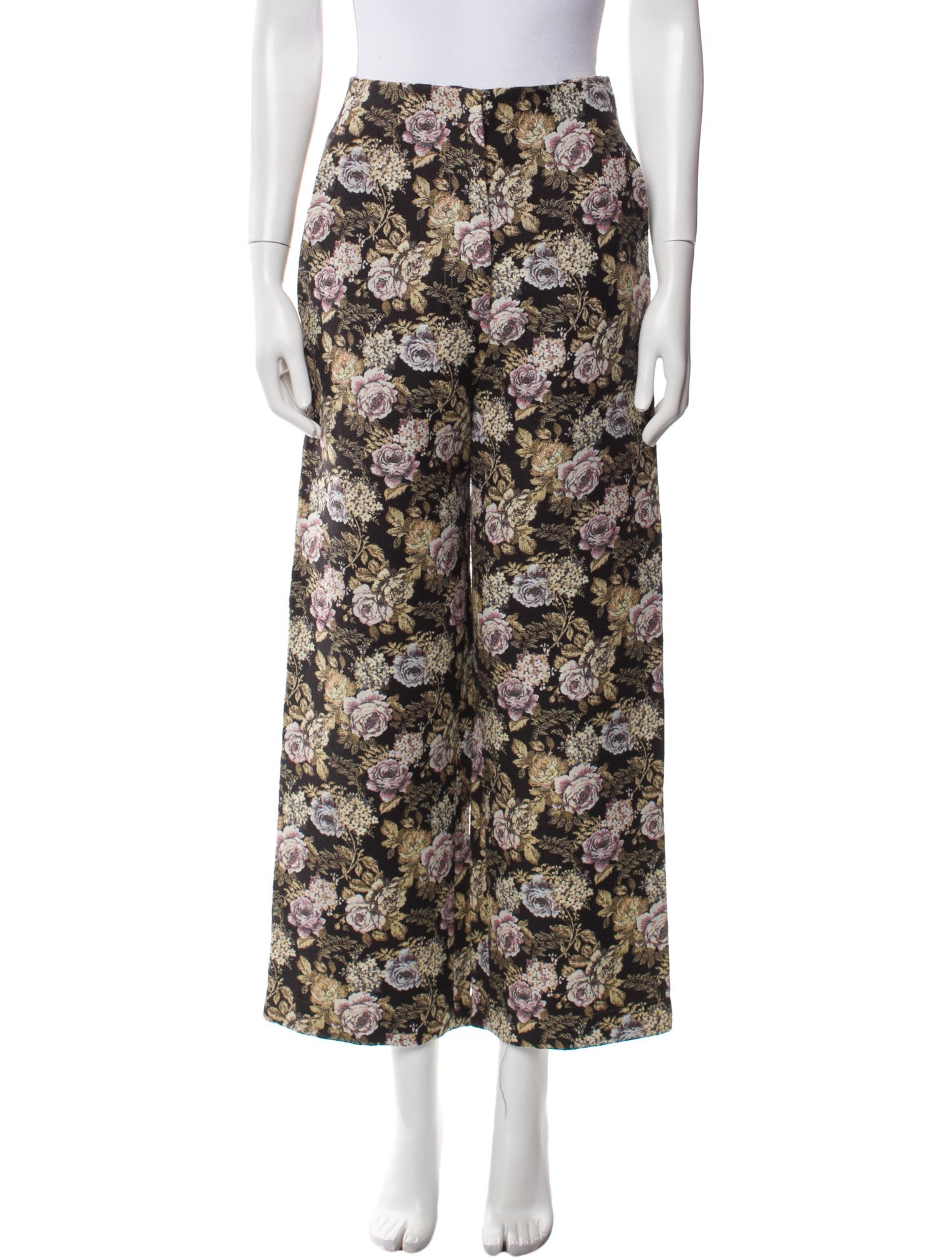 Nanushka Floral Print Wide Leg Pants