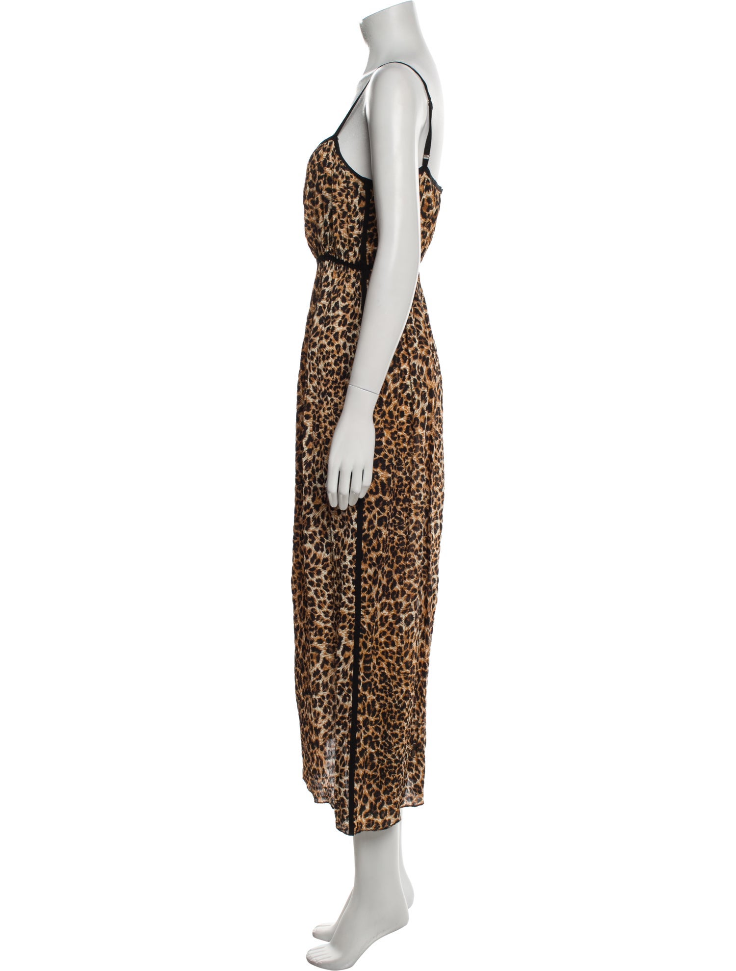 Nanushka Animal Print Long Dress