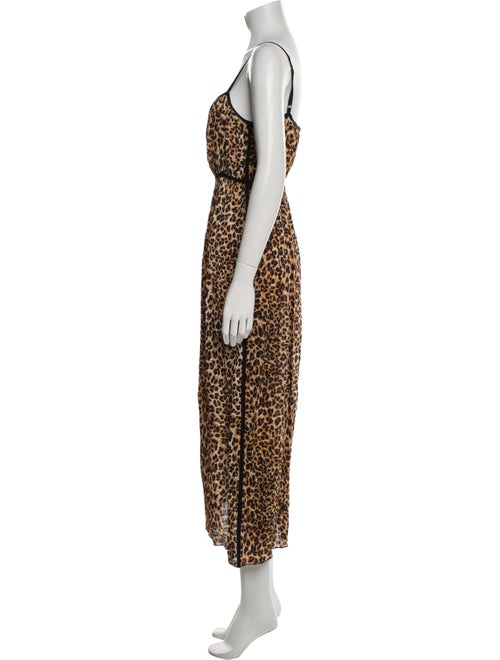 Nanushka Animal Print Long Dress