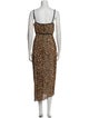Nanushka Animal Print Long Dress