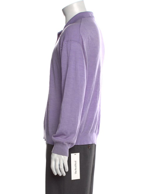Nanushka Merino Wool Collar Polo Sweater