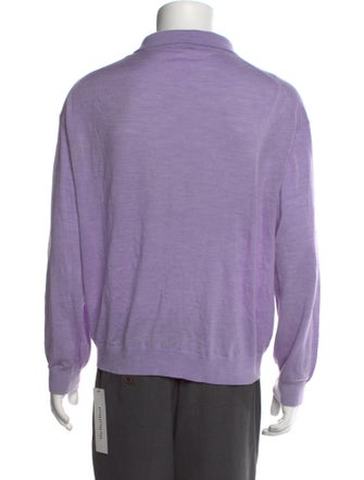 Nanushka Merino Wool Collar Polo Sweater