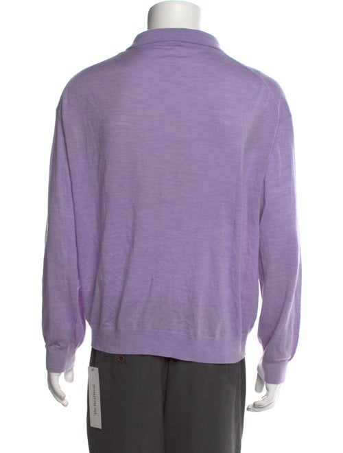 Nanushka Merino Wool Collar Polo Sweater