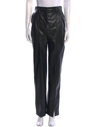 Nanushka Vegan Leather Straight Leg Pants