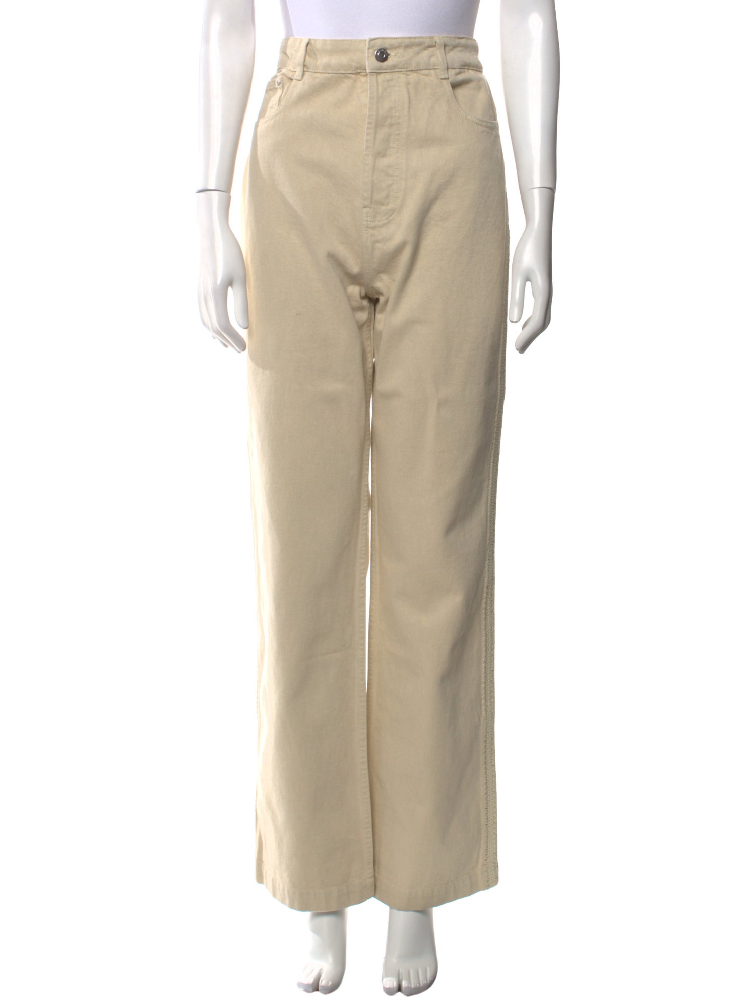 Nanushka Mid-Rise Straight Leg Jeans