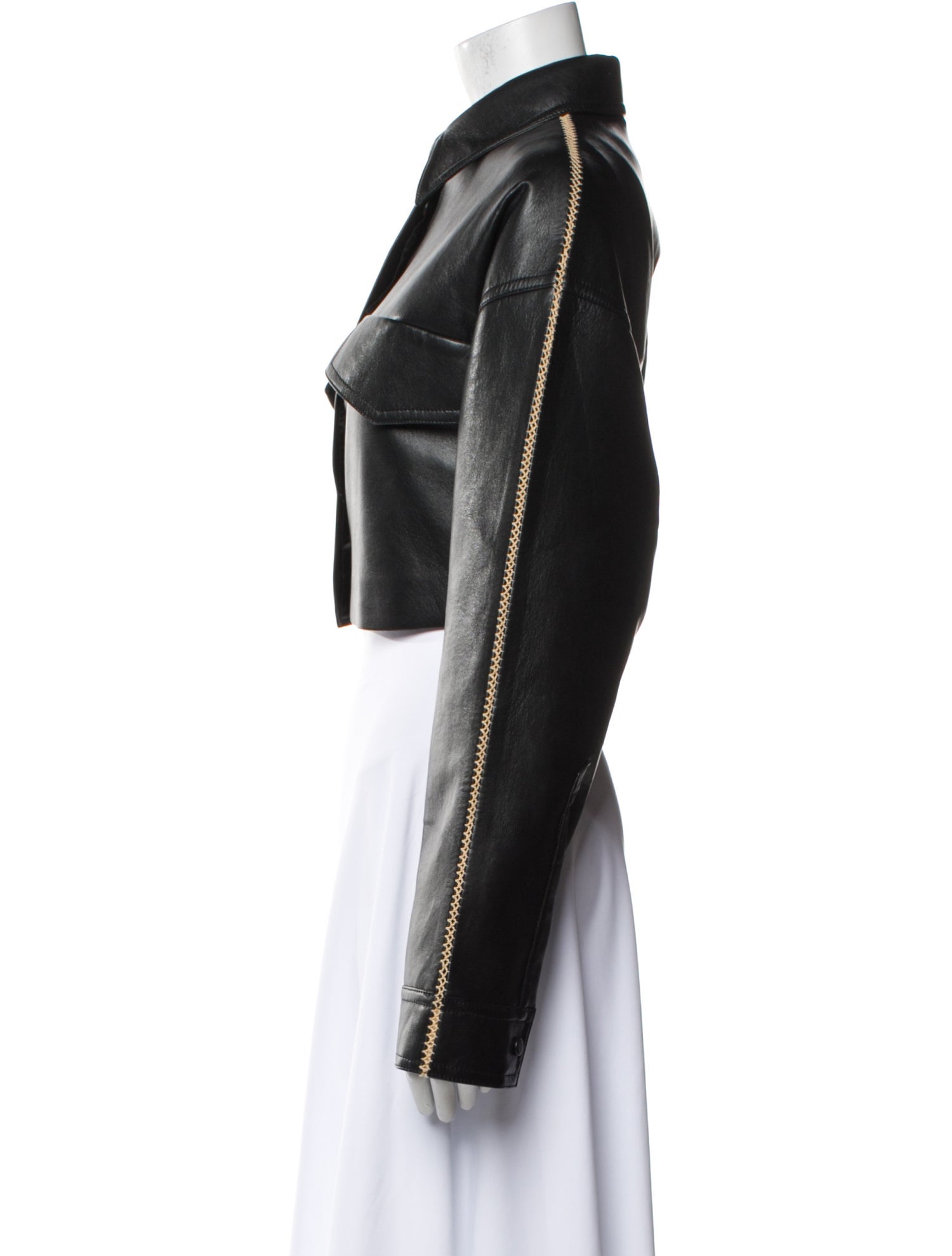 Nanushka Faux Leather Biker Jacket