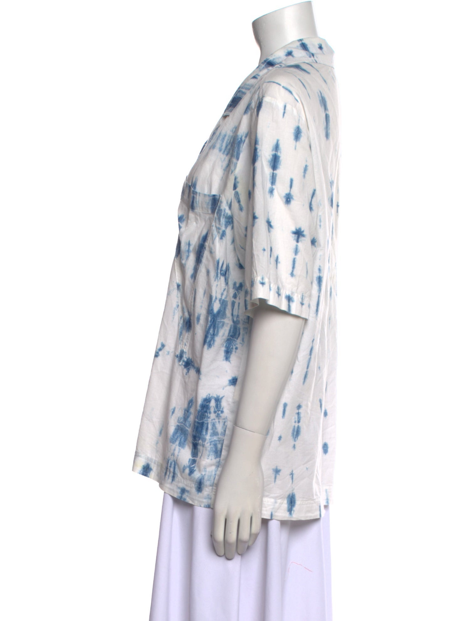 Nanushka Tie-Dye Print V-Neck Tunic