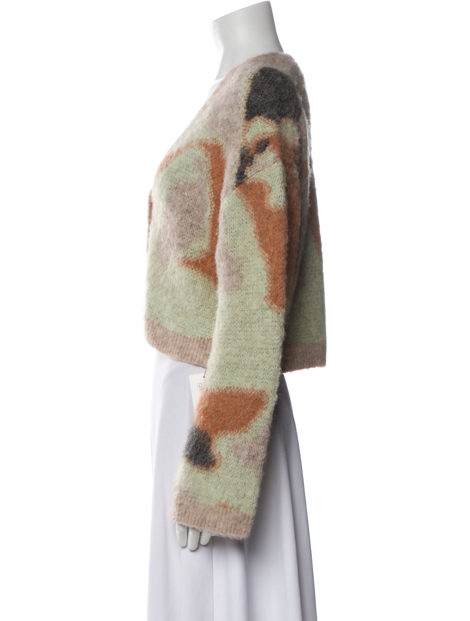 Nanushka Printed V-Neck Sweater w/ Tags