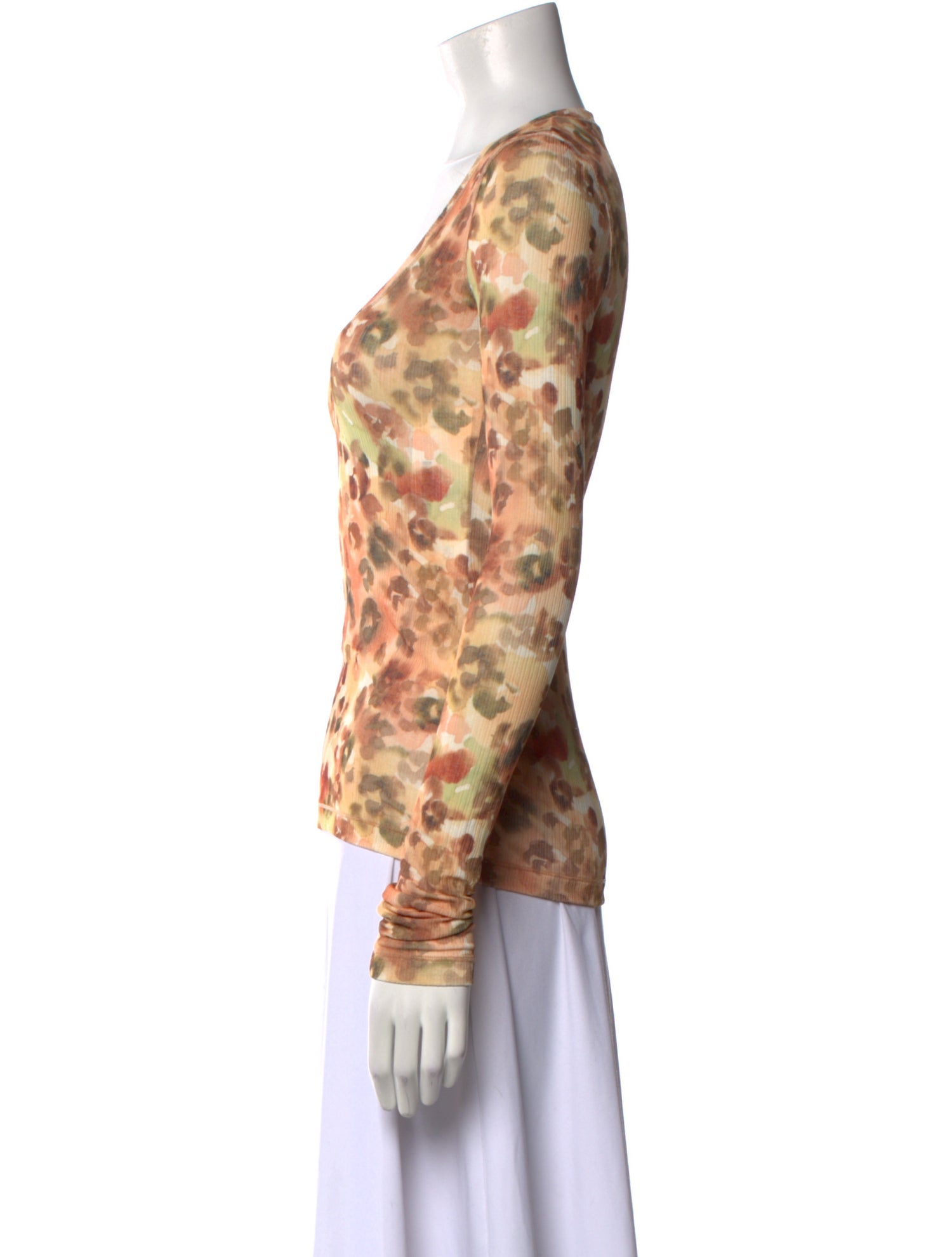 Nanushka Tie-Dye Print Scoop Neck Top