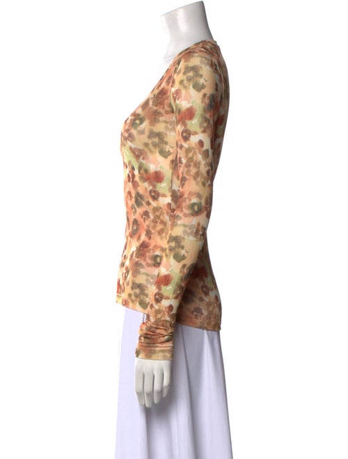 Nanushka Tie-Dye Print Scoop Neck Top