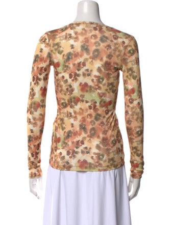 Nanushka Tie-Dye Print Scoop Neck Top