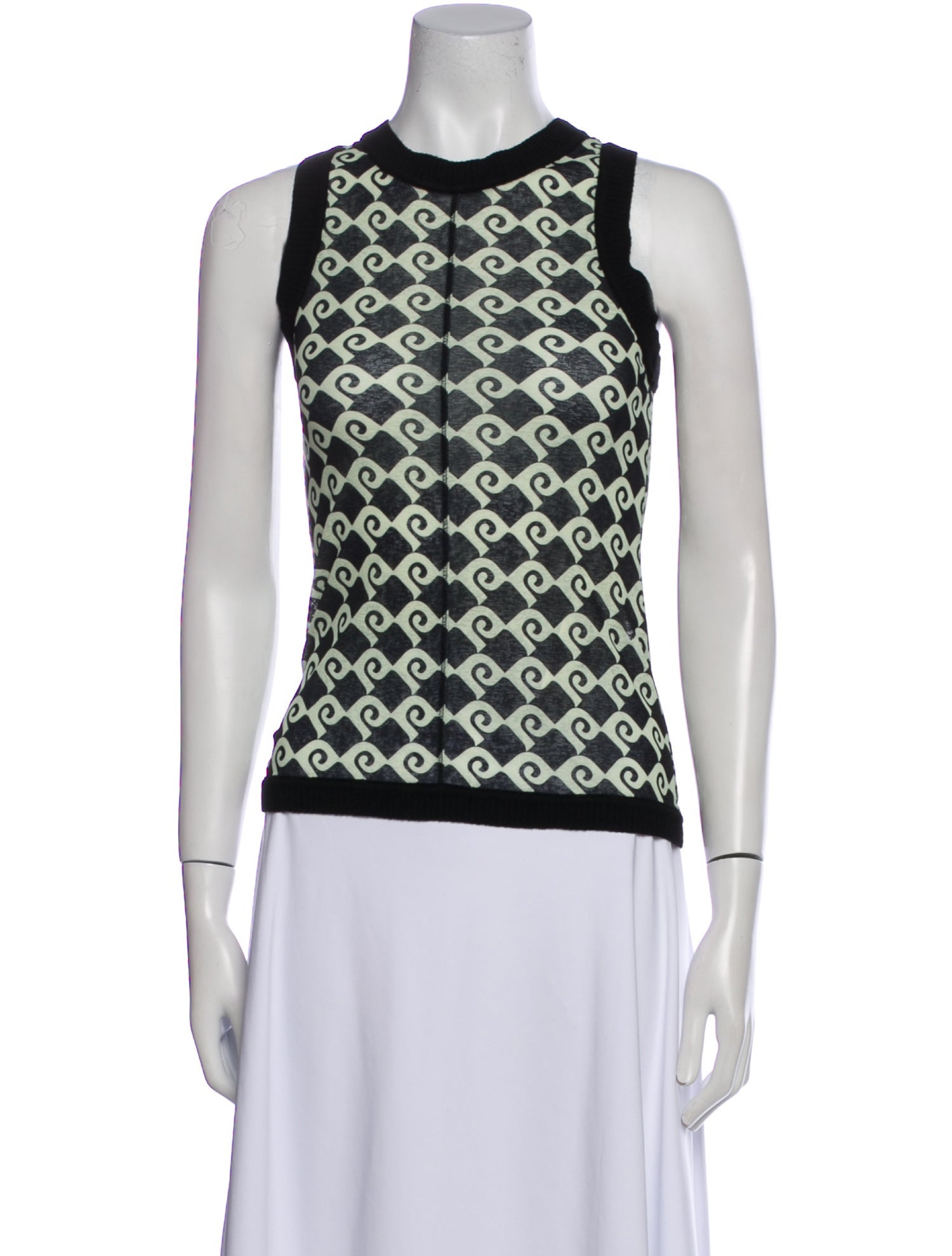 Nanushka Printed Crew Neck Top