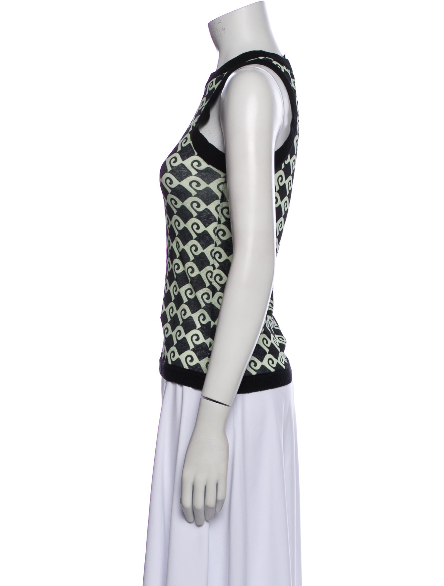 Nanushka Printed Crew Neck Top