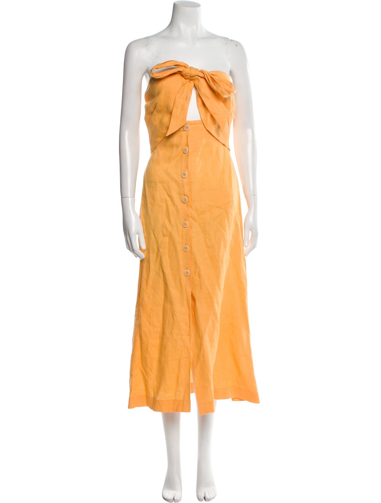 Nanushka Linen Midi Length Dress