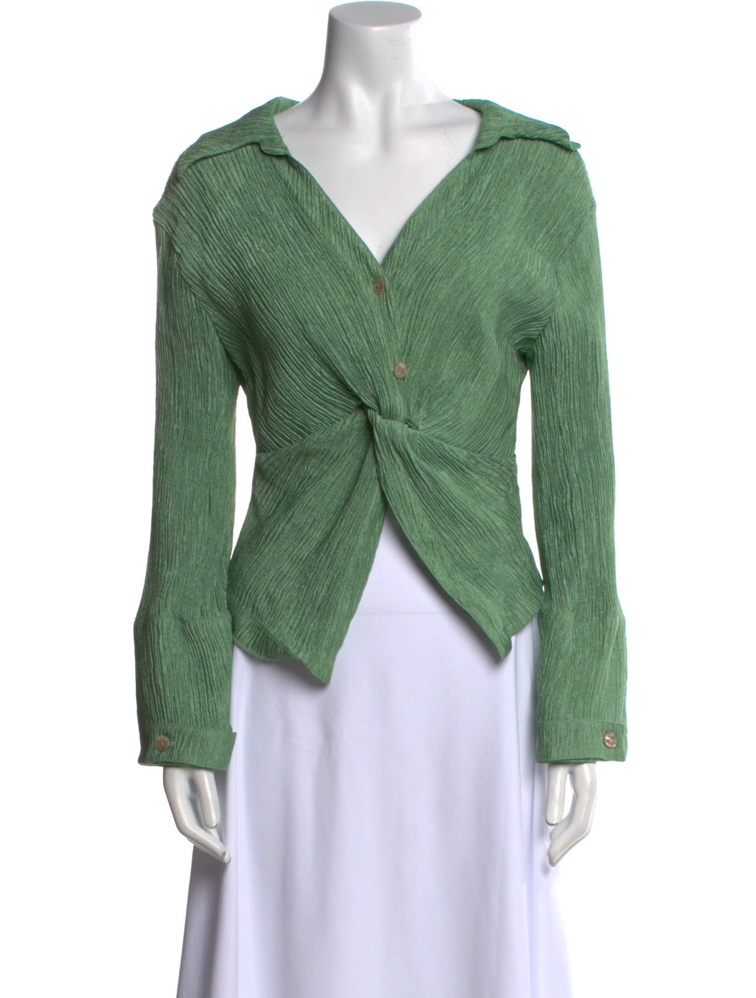 Nanushka Long Sleeve Crop Top