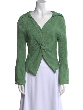 Nanushka Long Sleeve Crop Top