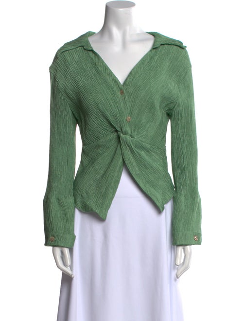 Nanushka Long Sleeve Crop Top