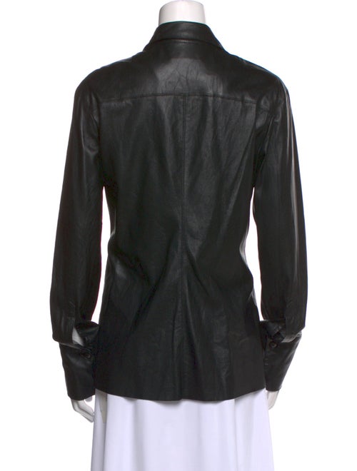 Nanushka Long Sleeve Button-Up Top