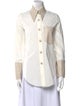Nanushka Long Sleeve Button-Up Top