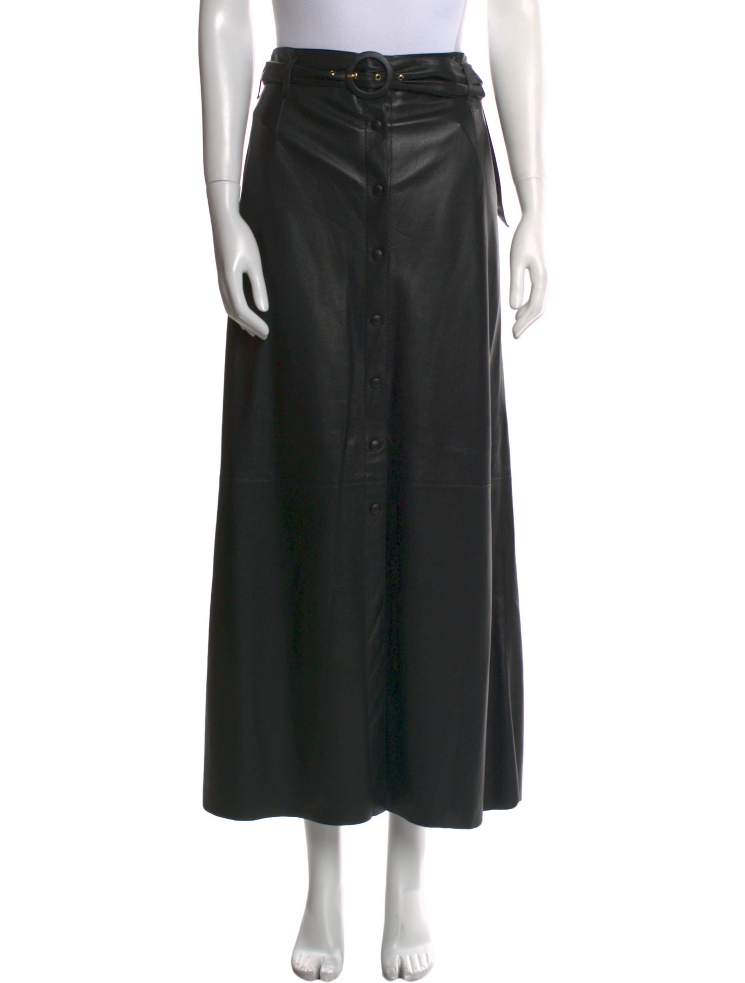 Nanushka Raw-Edge Trim Midi Length Skirt