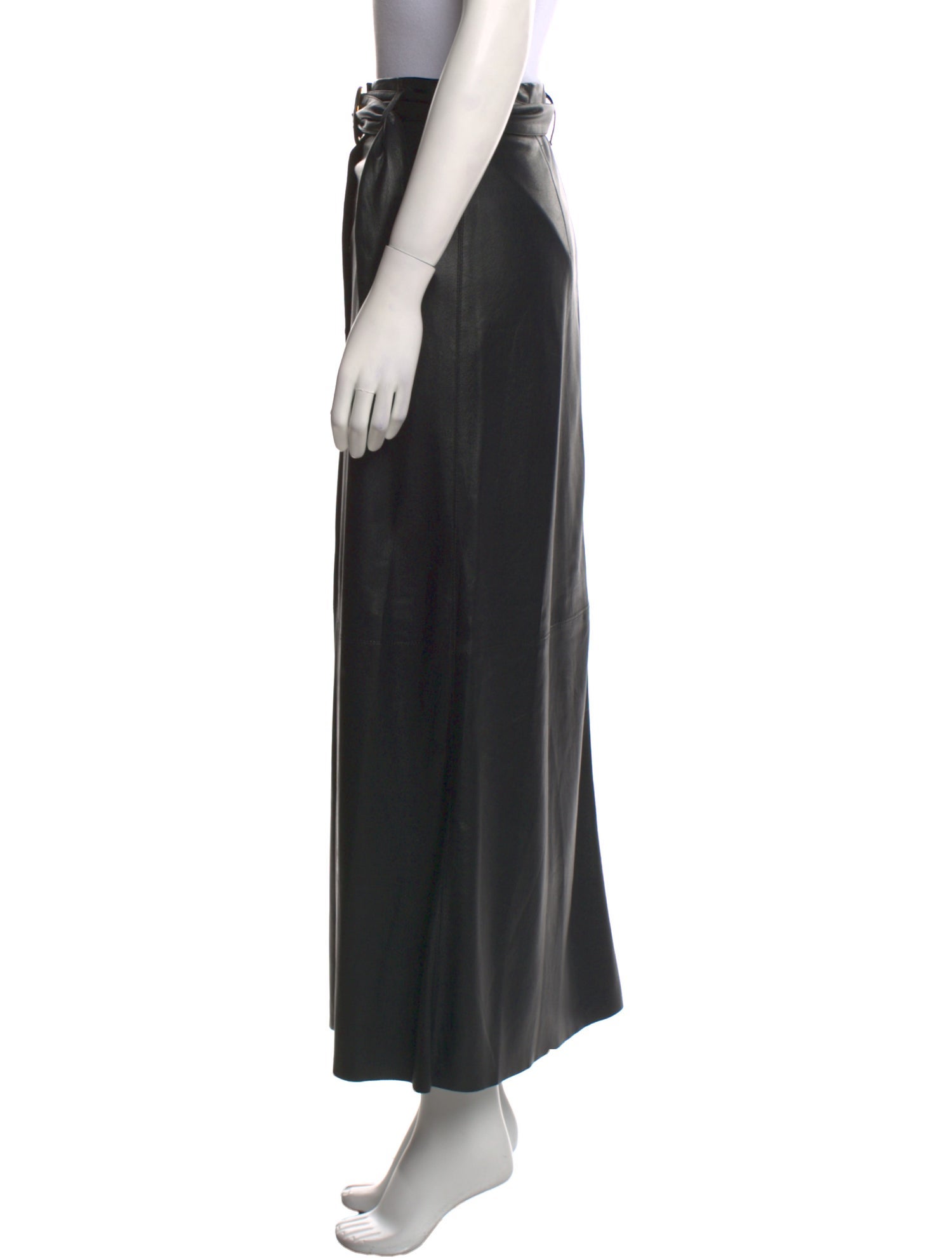 Nanushka Raw-Edge Trim Midi Length Skirt