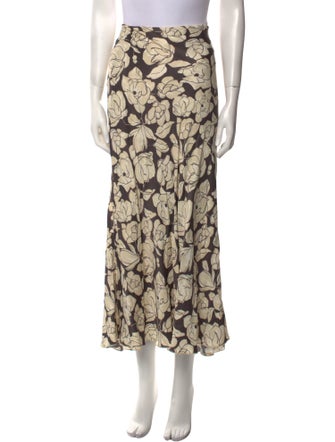 Nanushka Floral Print Midi Length Skirt