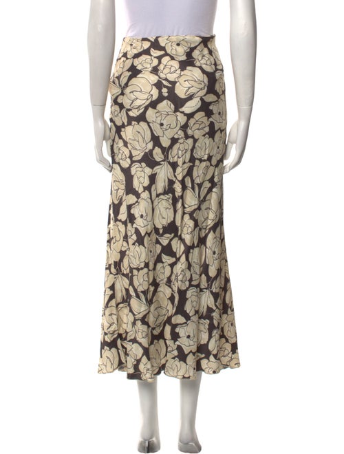 Nanushka Floral Print Midi Length Skirt