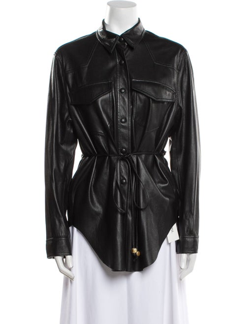 Nanushka Long Sleeve Button-Up Top