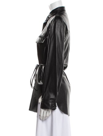 Nanushka Long Sleeve Button-Up Top