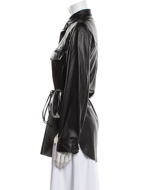 Nanushka Long Sleeve Button-Up Top