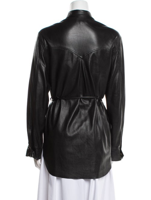 Nanushka Long Sleeve Button-Up Top