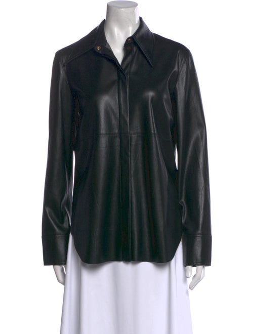 Nanushka Long Sleeve Button-Up Top