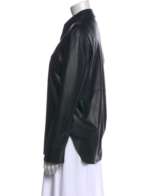 Nanushka Long Sleeve Button-Up Top