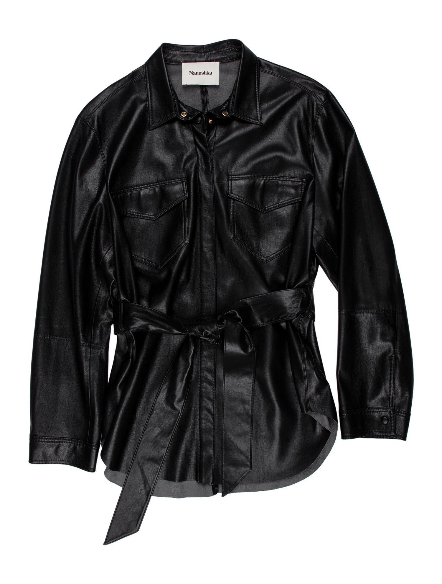 Nanushka Faux Leather Mini Dress