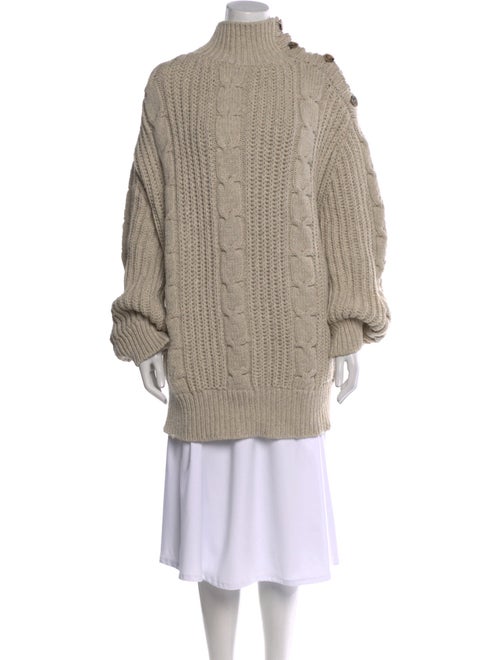 Nanushka Wool Mock Neck Sweater