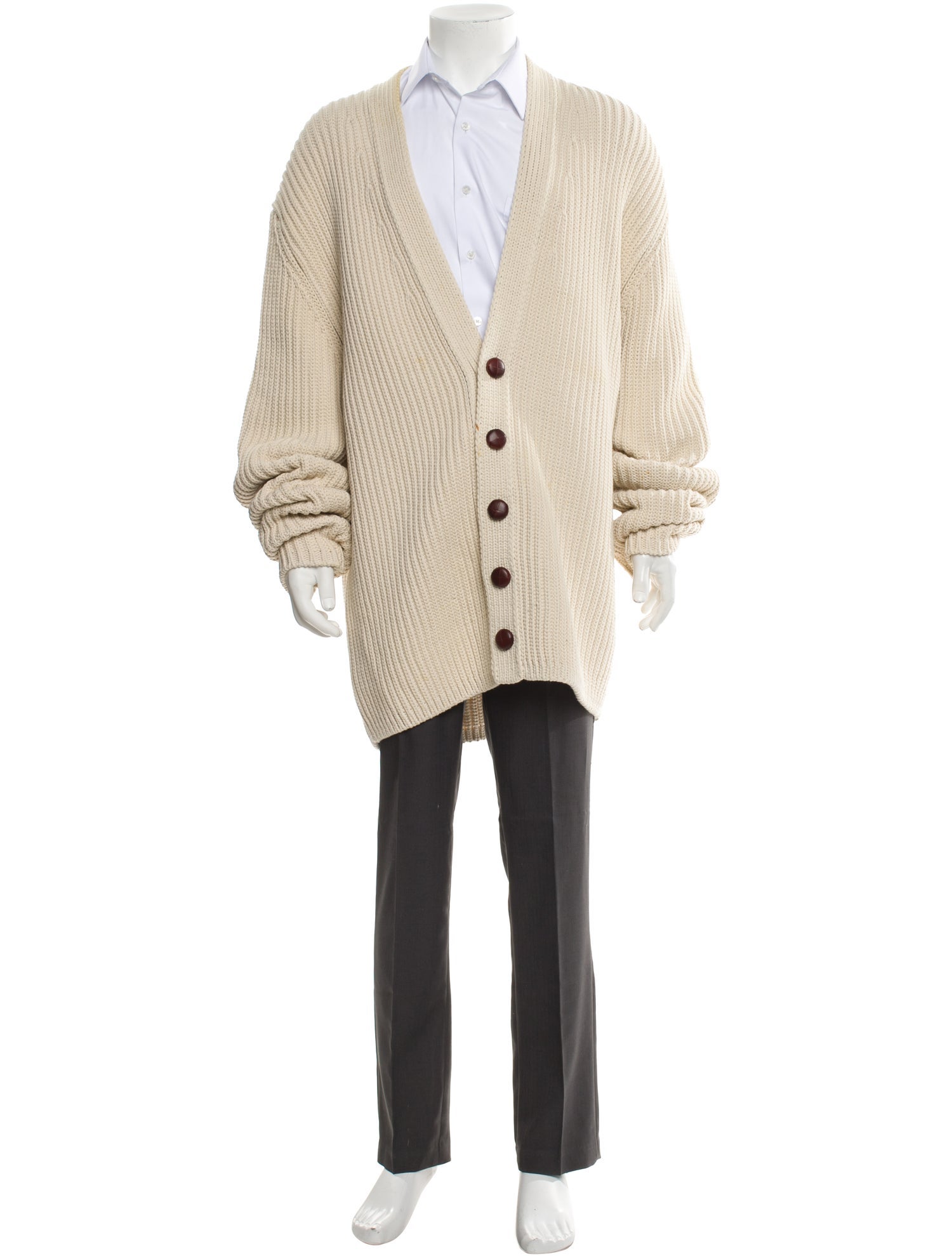 Nanushka V-Neck Long Sleeve Cardigan