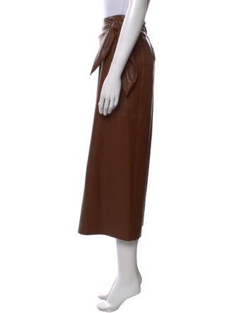 Nanushka Pleated Accents Midi Length Skirt