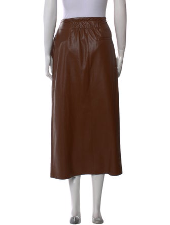 Nanushka Pleated Accents Midi Length Skirt