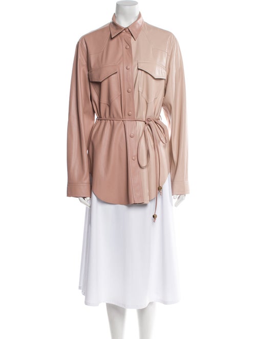 Nanushka Long Sleeve Button-Up Top