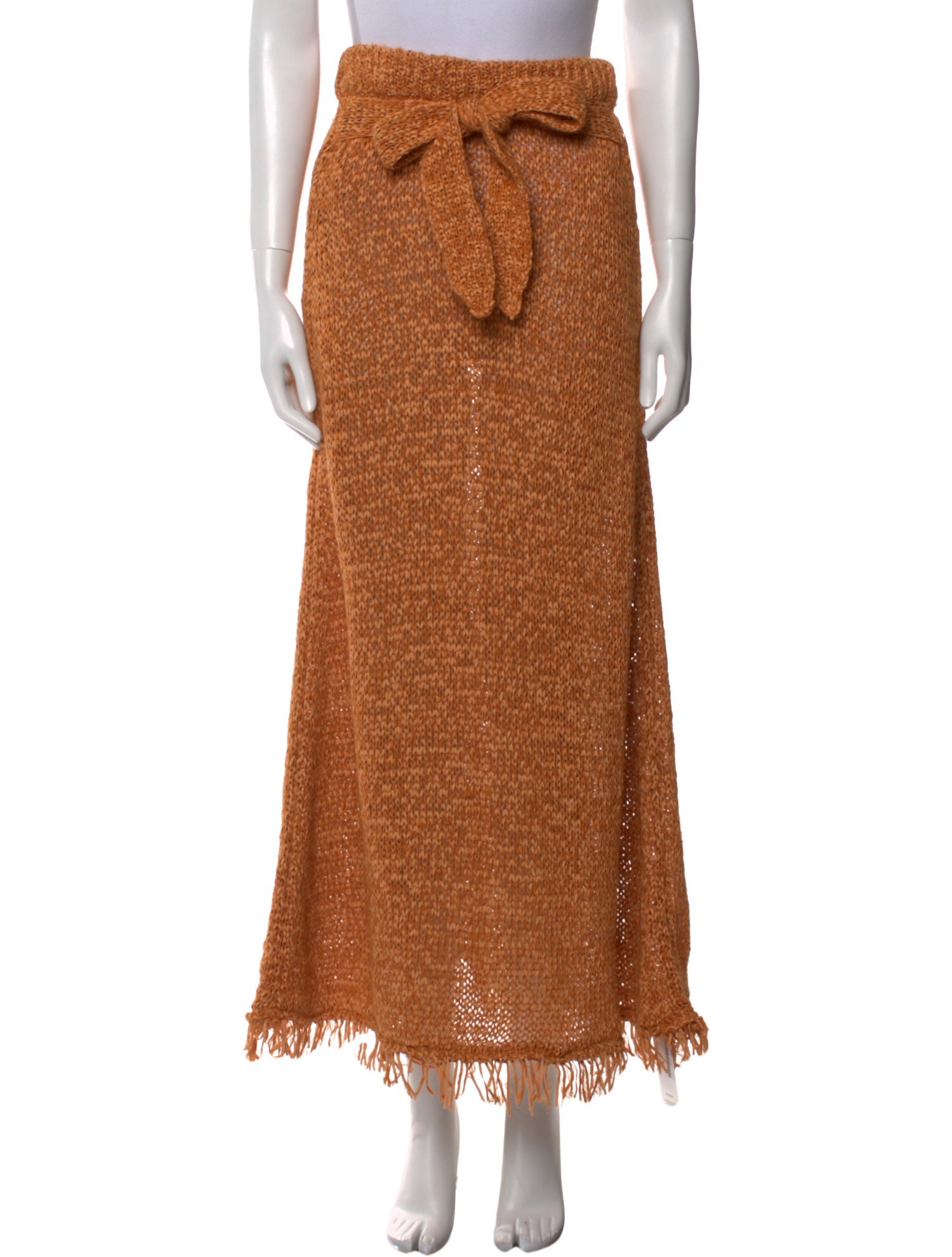 Nanushka Fringe Trim Accent Long Skirt w/ Tags