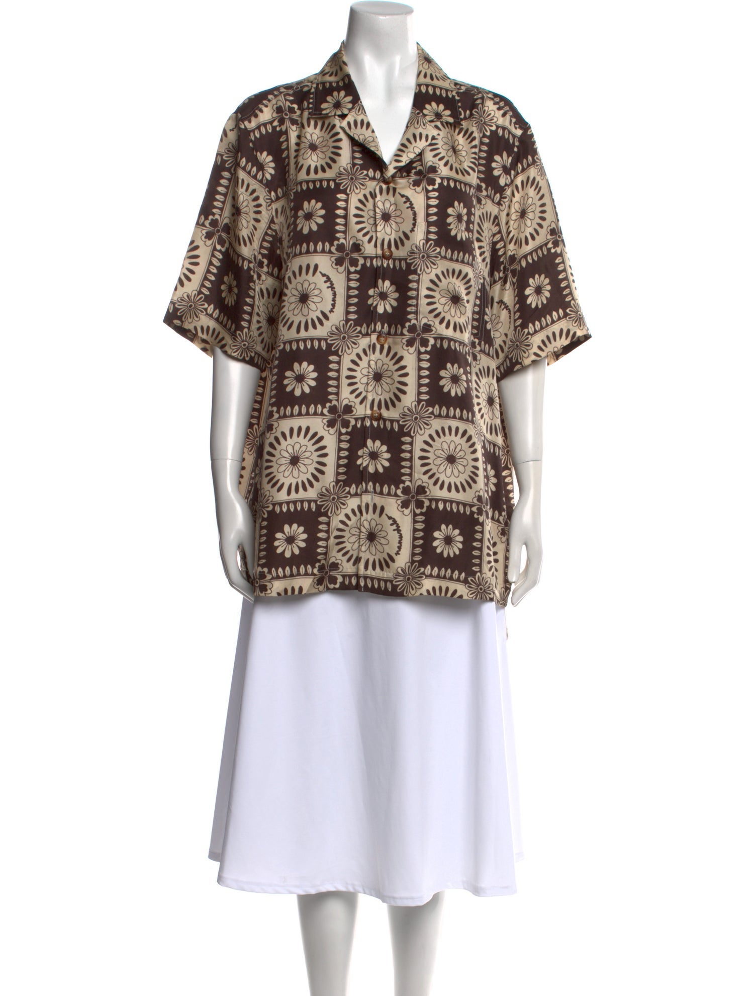 Nanushka Silk Printed Tunic