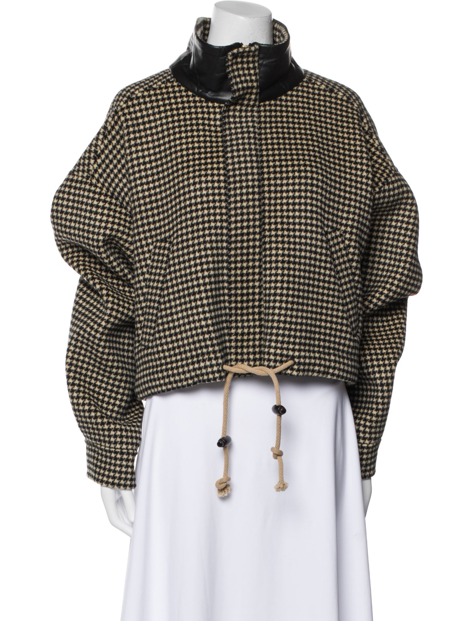Nanushka Wool Houndstooth Print Jacket w/ Tags