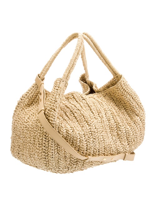 Nanushka Straw Bucket Bag