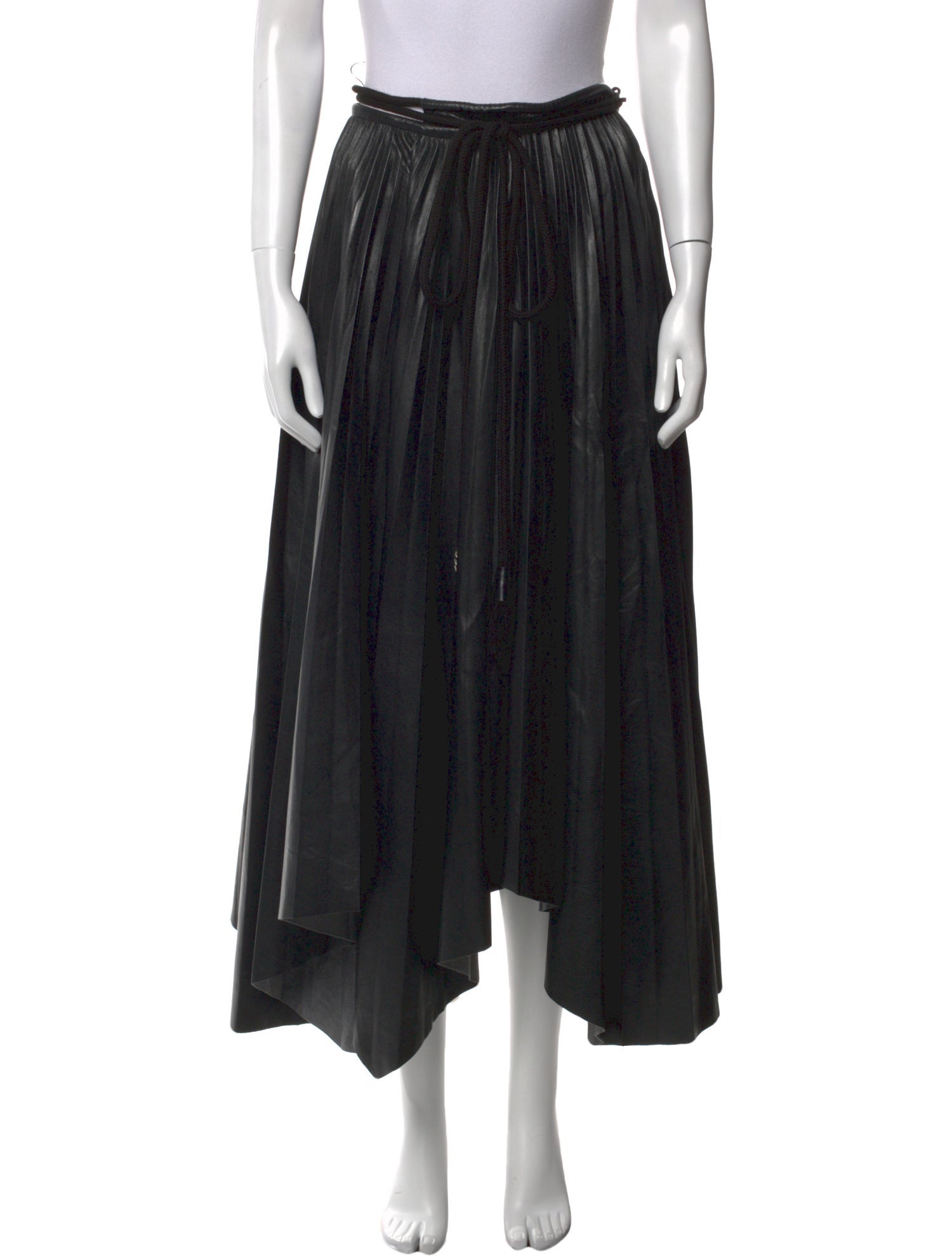 Nanushka Pleated Accents Midi Length Skirt